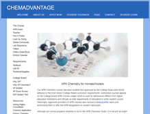 Tablet Screenshot of chemadvantage.com